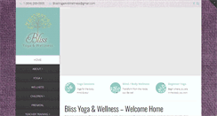 Desktop Screenshot of bliss-yoga-wellness.com